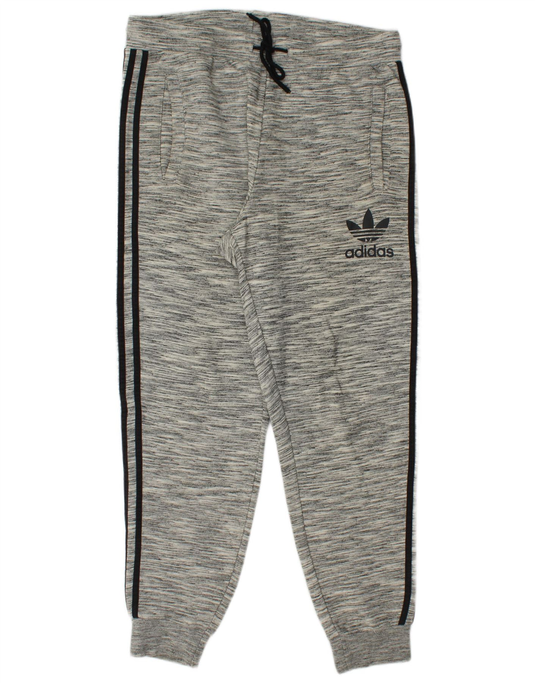 ADIDAS Pantalon de survêtement pour homme en coton à fines rayures gris