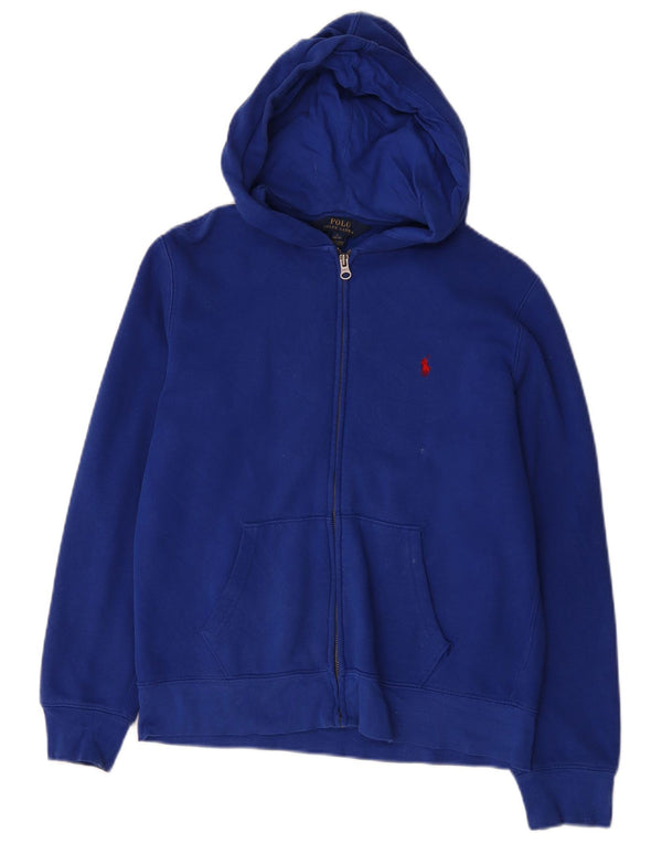 Polo Ralph Lauren Pull à capuche zippé pour garçon 14-15 ans Grand Bleu Coton