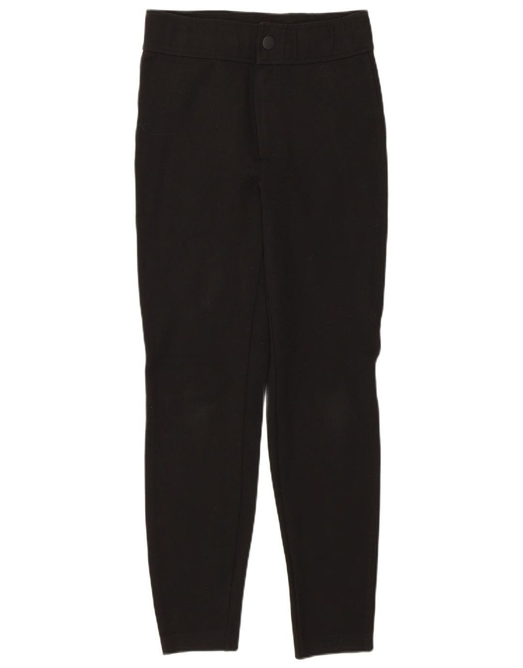 Zara Pantalon court skinny taille haute pour femme Medium W28 L27 Noir Viscose