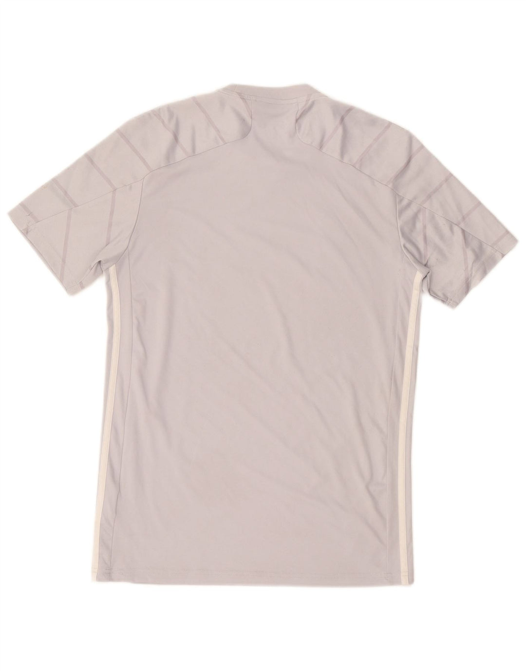 Adidas Hommes Aeroready T-Shirt Haut Petit Gris Rayé Polyester