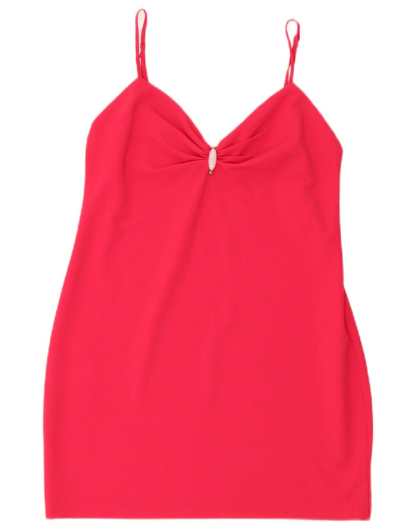 Zara Robe courte pour femme UK 12 Rose moyen