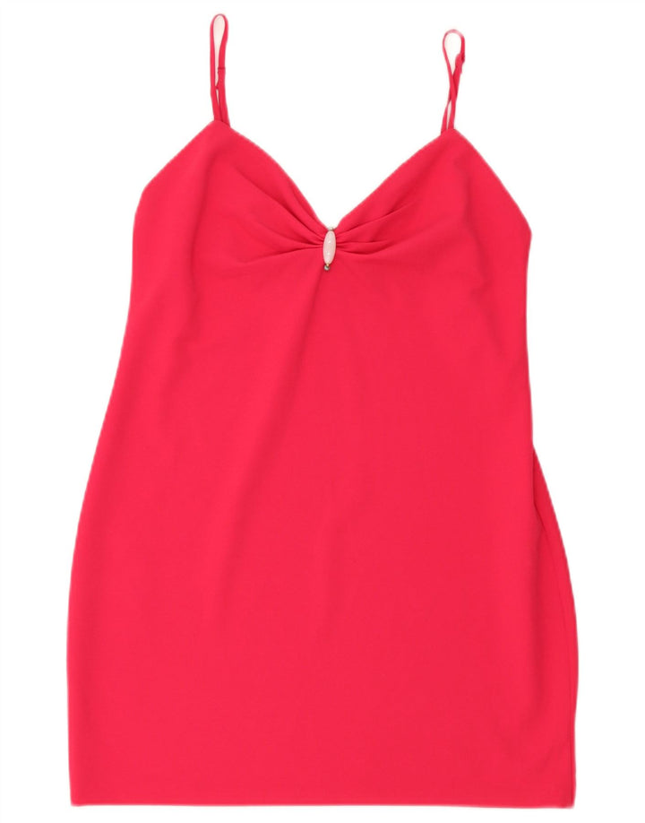 Zara Robe courte pour femme UK 12 Rose moyen