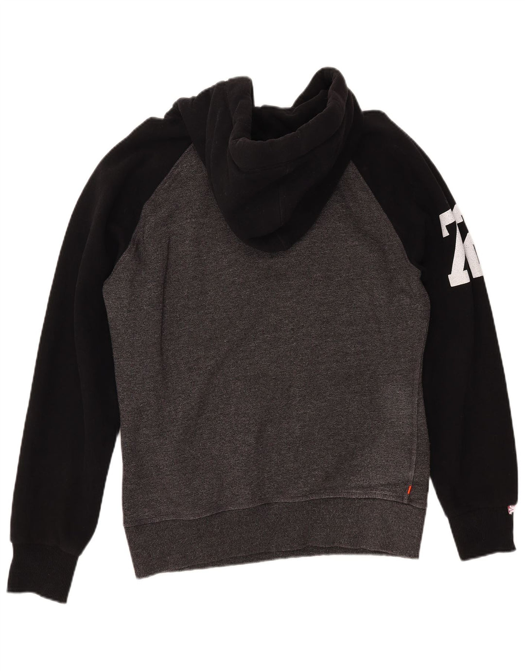 SUPERDRY Pull à capuche graphique Track & Field pour homme - Large - Gris color block