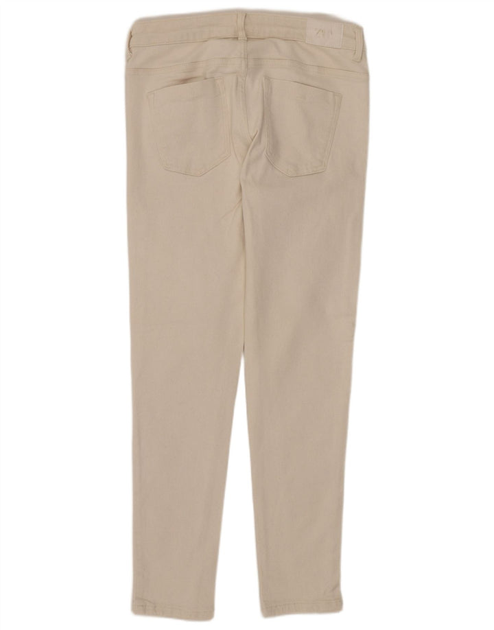 Jean skinny ZARA femme EU 40 Medium W30 L27 blanc cassé