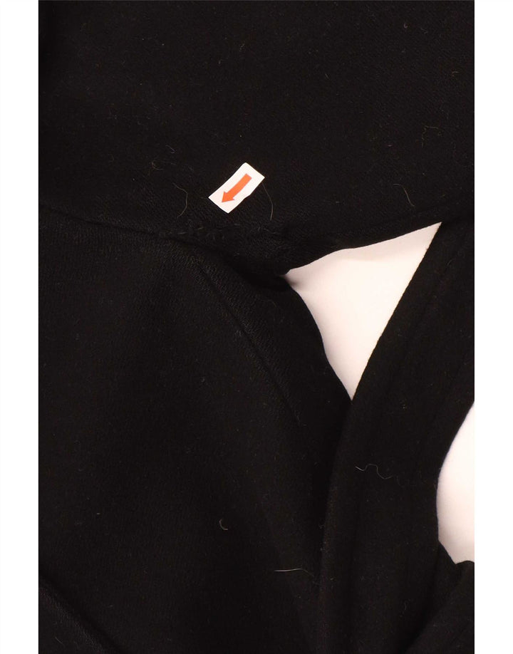 Lineaemme Manteau croisé pour femme UK 8 Petite laine noire
