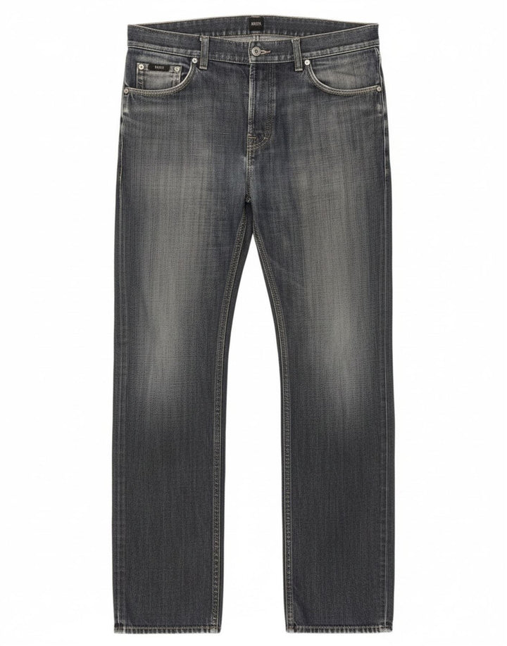 Hugo Boss Jean droit W35 L34 bleu coton homme