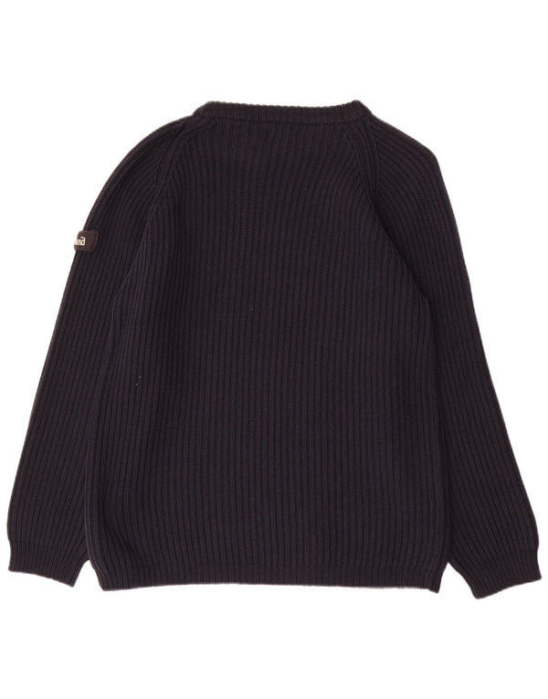 TIMBERLAND Pull col bateau pour femme UK 14 Grand coton bleu marine