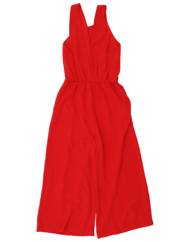 Zara Combinaison sans manches pour femme UK 6 XS Rouge Polyester