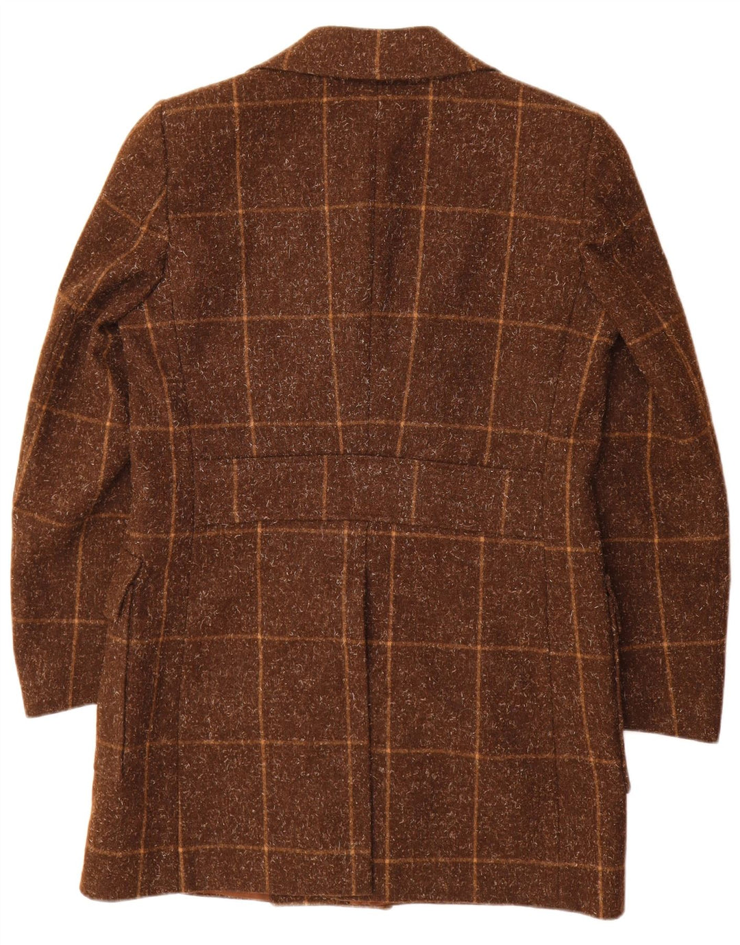 Lubiam Manteau croisé pour homme UK 36 Petit carreaux marron