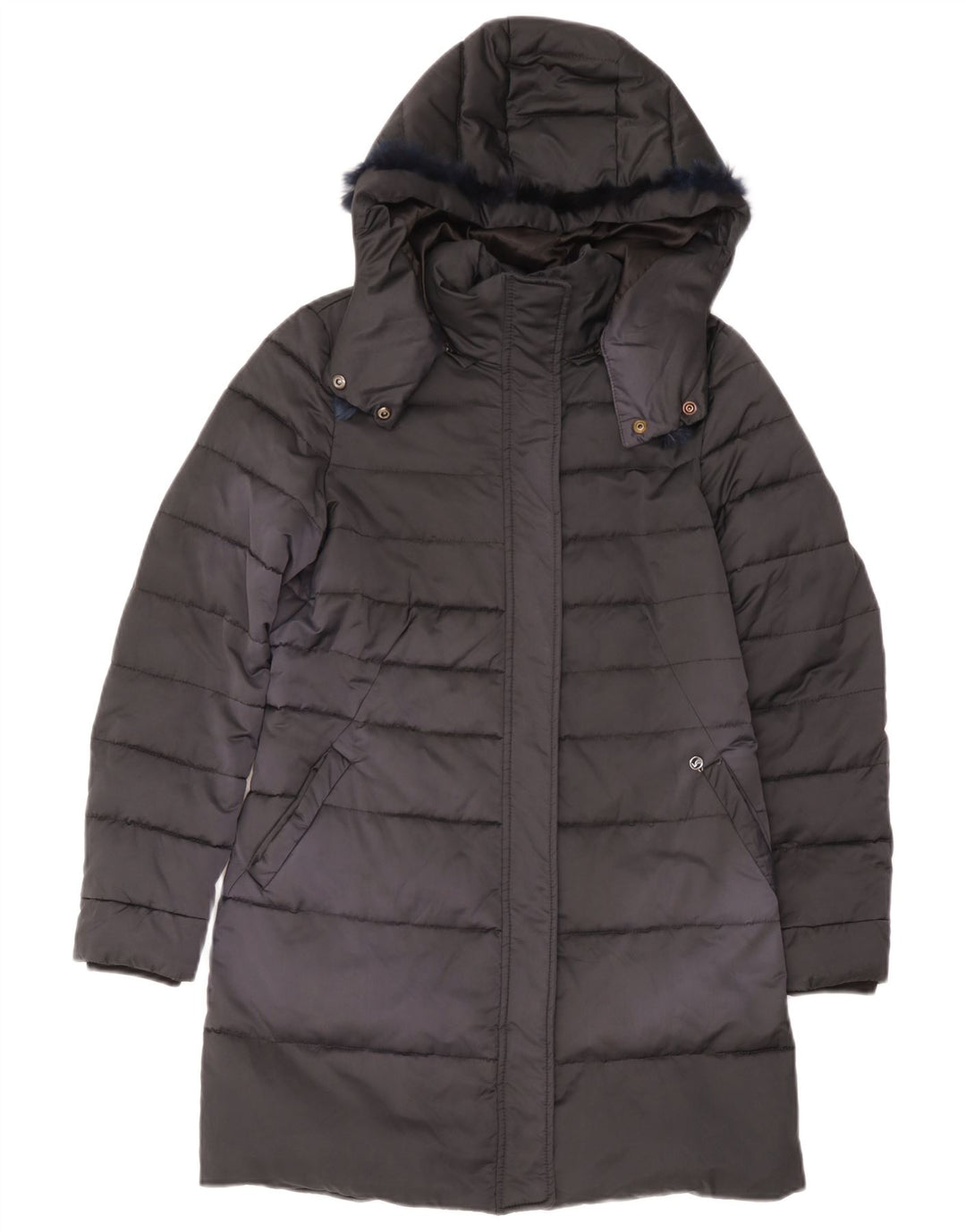 Nero Giardini Veste matelassée à capuche pour femme IT 42 Noir moyen Polyester