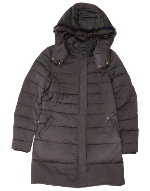 Nero Giardini Veste matelassée à capuche pour femme IT 42 Noir moyen Polyester