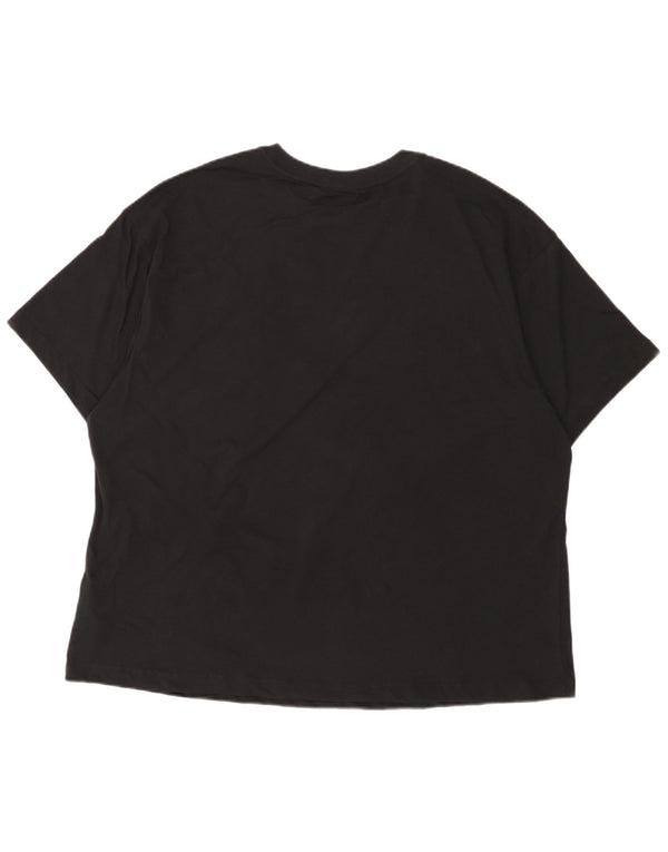 Nike T-shirt surdimensionné pour femme UK 18 XL Noir Coton