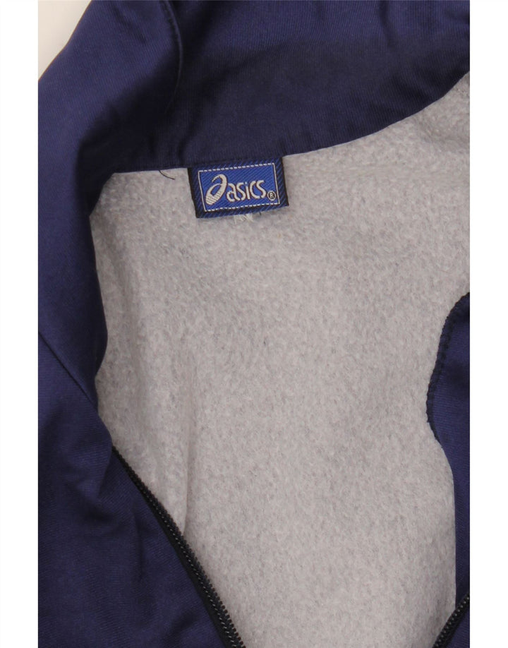 Asics Veste de Survêtement Graphique Homme XL Bleu Marine Colorblock