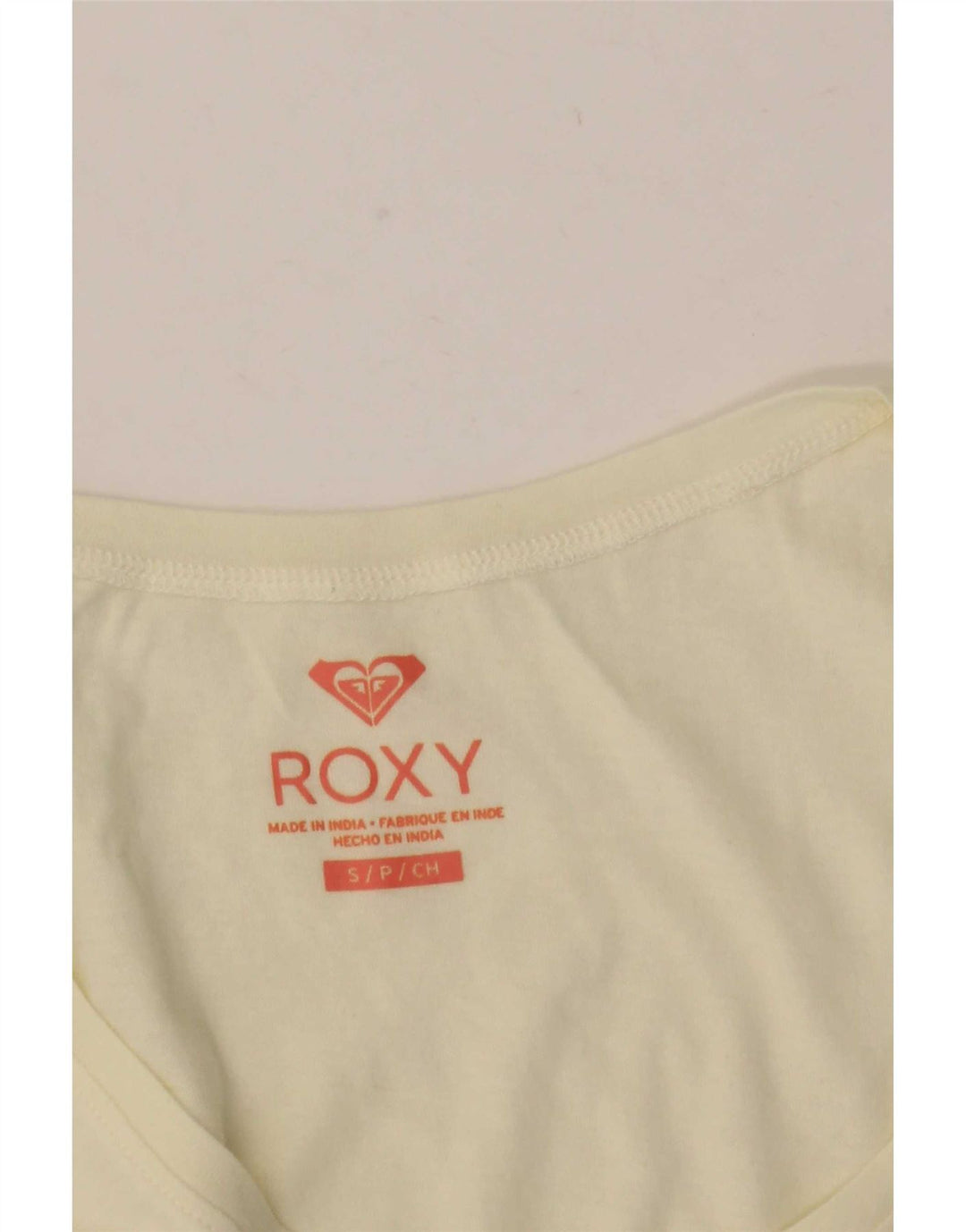 Roxy Débardeur graphique pour femme UK 10 Small Off White