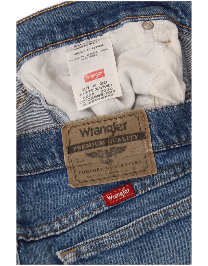 Wrangler Jean droit homme W33 L30 bleu coton