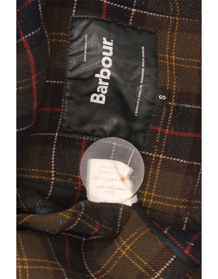 Barbour Duffle Coat à capuche pour homme UK 36 Petite laine bleu marine