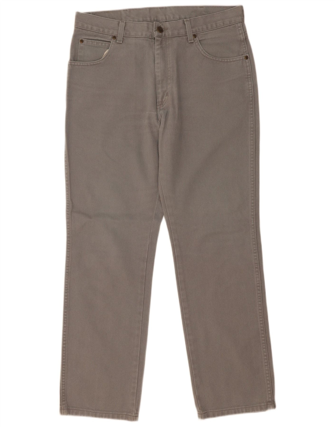 Wrangler Jean droit coupe droite W34 L30 pour homme en coton gris