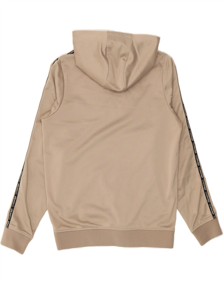 ELLESSE Boys Graphic Hoodie Jumper 13-14 Years Beige Polyester Vintage Ellesse and Second-Hand Ellesse from Messina Hembry 
