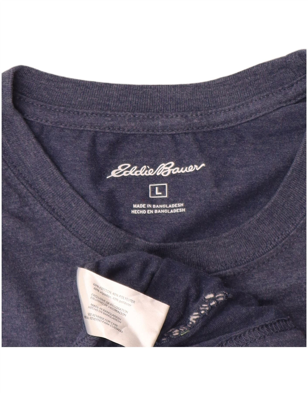 Eddie Bauer Haut à manches longues pour homme en coton bleu Taille L