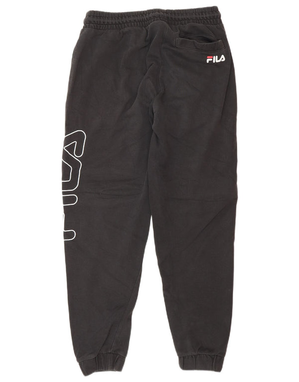 FILA Pantalon de survêtement graphique pour femme UK 6 XS Noir