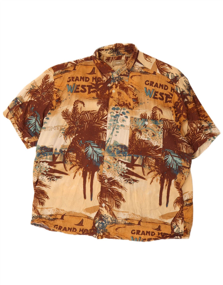 Natural Issue Chemise graphique à manches courtes pour homme XL multicolore hawaïen