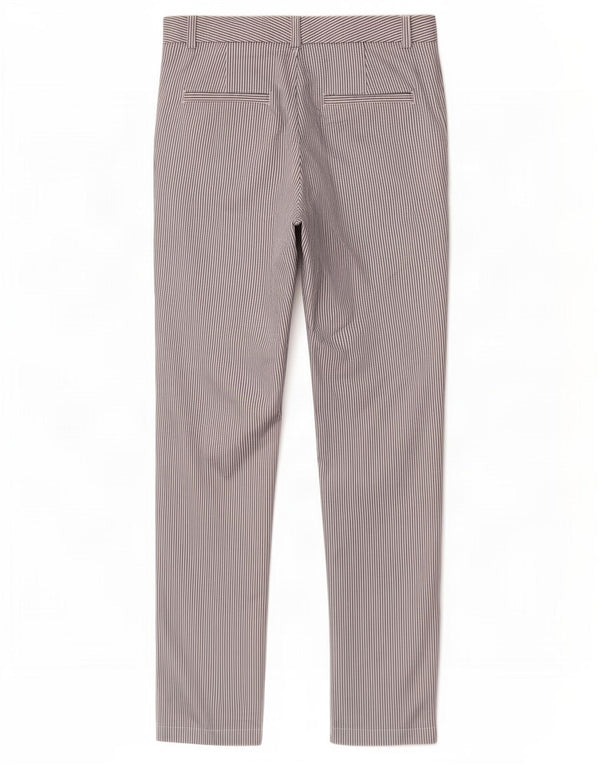 Marks & Spencer Pantalon chino pour femme UK 12 Medium W30 L30 Blanc à fines rayures