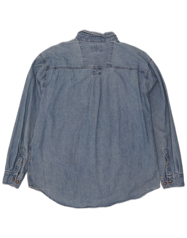 Wrangler Chemise en Jean Homme Grand Bleu Coton