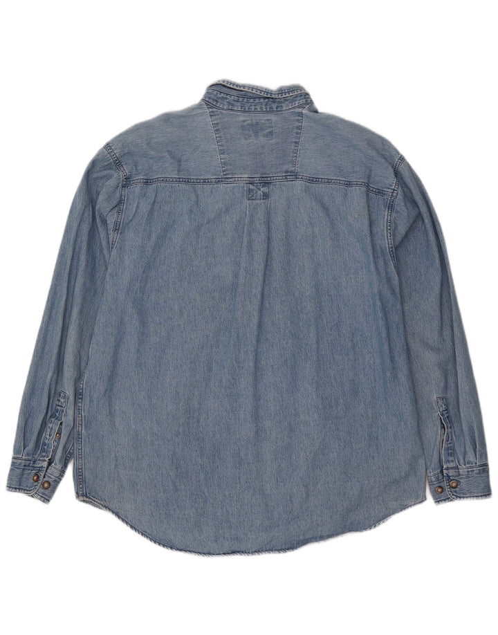 Wrangler Chemise en Jean Homme Grand Bleu Coton