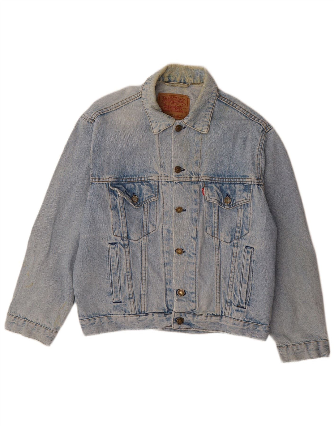 Levi's Veste en Jean Homme UK 36 Petit Bleu Coton