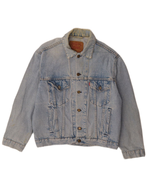 Levi's Veste en Jean Homme UK 36 Petit Bleu Coton