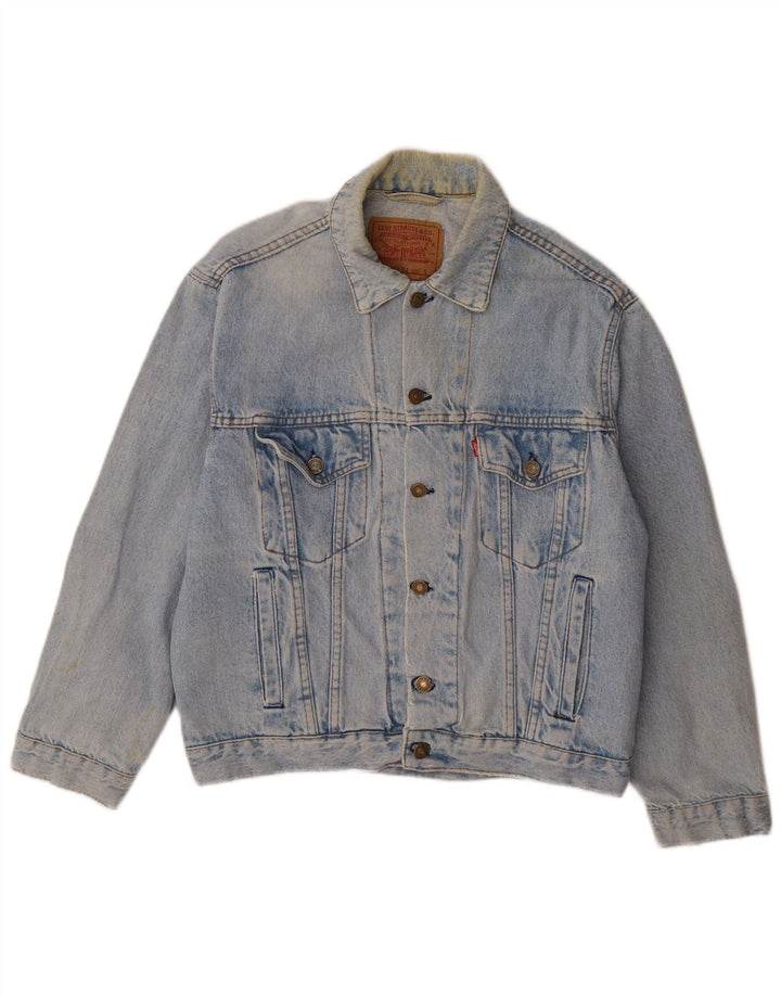 Levi's Veste en Jean Homme UK 36 Petit Bleu Coton