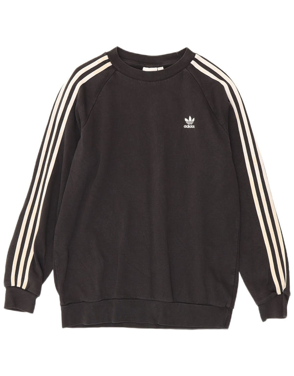 Adidas Sweat-shirt pour homme en coton noir moyen