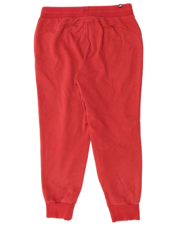 Puma Pantalon de survêtement pour femme Joggers UK 14 Large Bordeaux Coton