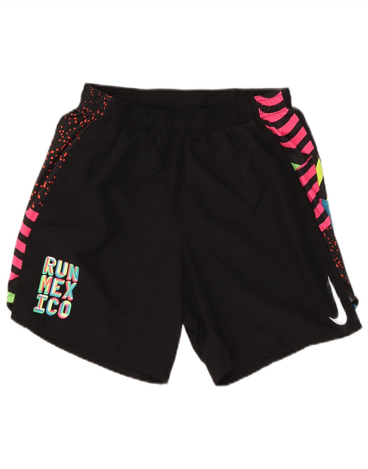 Nike Short de sport Dri Fit Graphic pour femme Noir Taille S