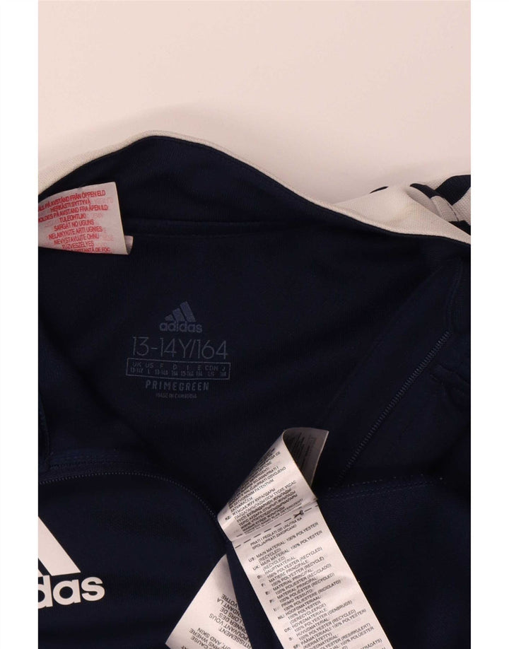 Adidas Haut de Survêtement Aeroready Pull Garçon 13-14 Ans Bleu Marine