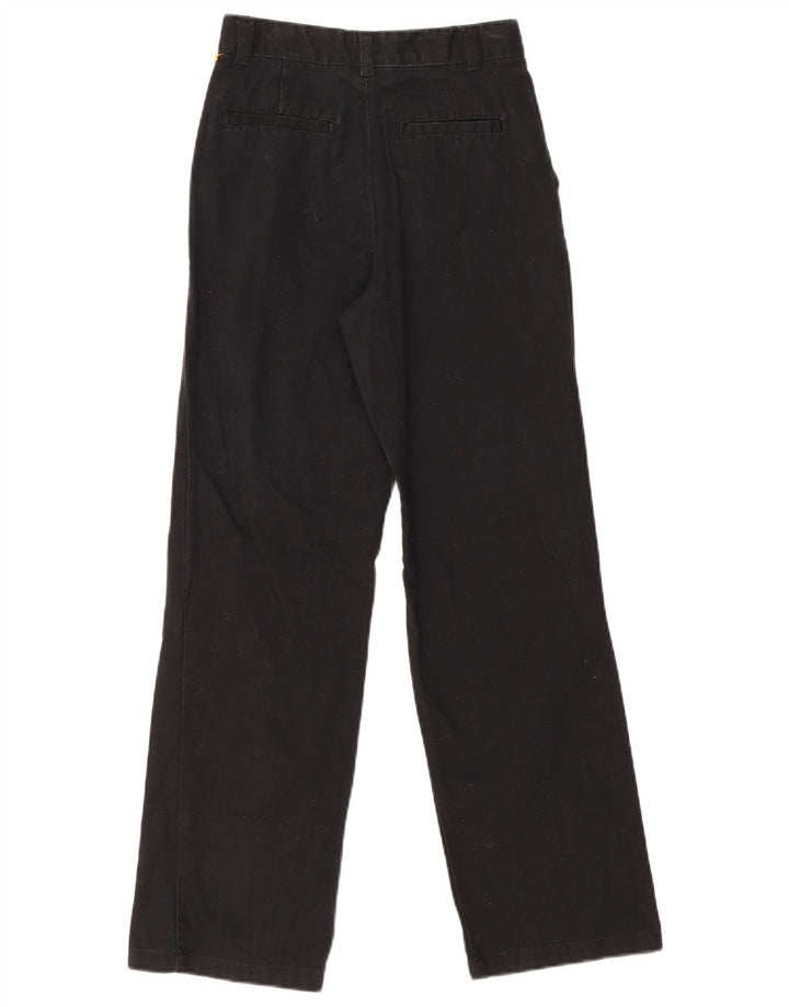 IZOD Pantalon Chino Droit Garçon 13-14 ans W26 L28 Noir Coton