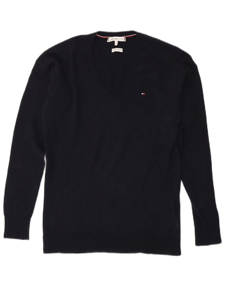 TOMMY HILFIGER Pull col V Homme Petit Bleu Marine Laine