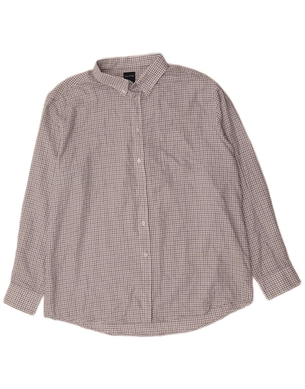 James Pringle Chemise Homme XL Blanc Carreaux Polyester