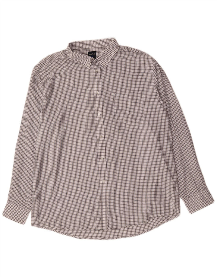 James Pringle Chemise Homme XL Blanc Carreaux Polyester