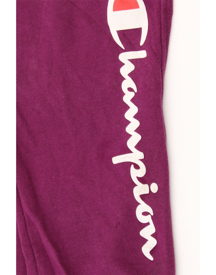 CHAMPION Pantalon de survêtement graphique pour femme UK 18 XL Violet Coton