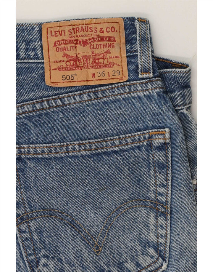 Levi's Jean Droit 505 Regular Fit Homme W36 L26 Bleu Coton