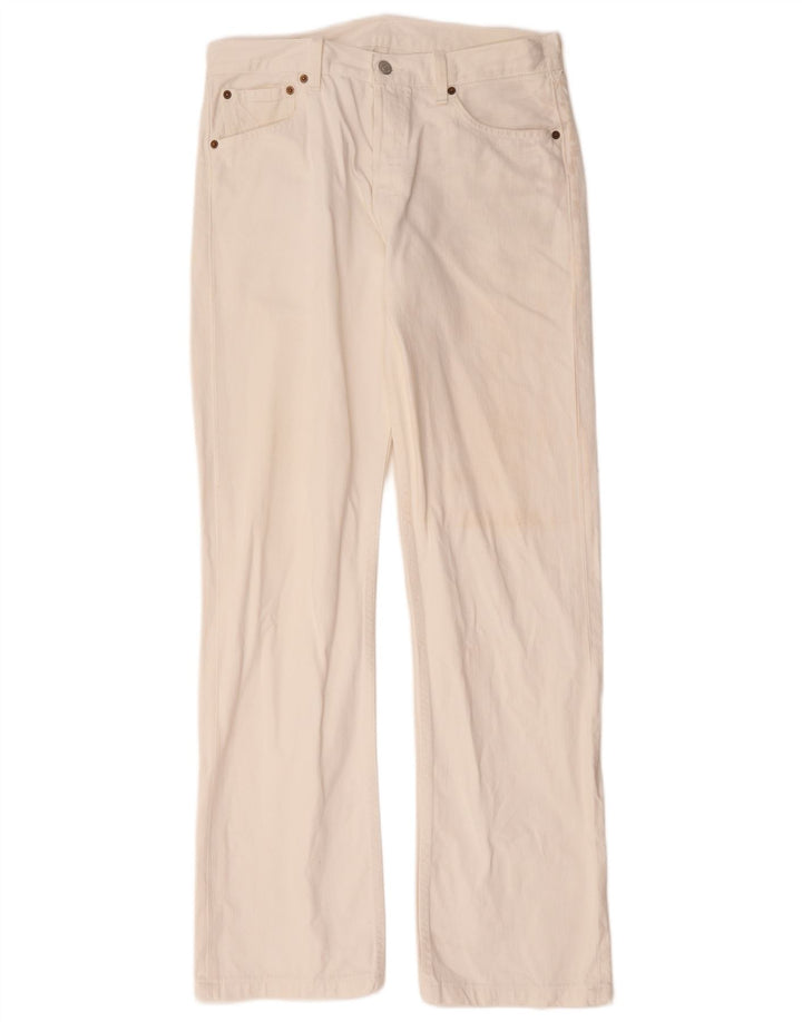 Levi's Jean Droit 501 Homme Blanc W34 L33 Coton