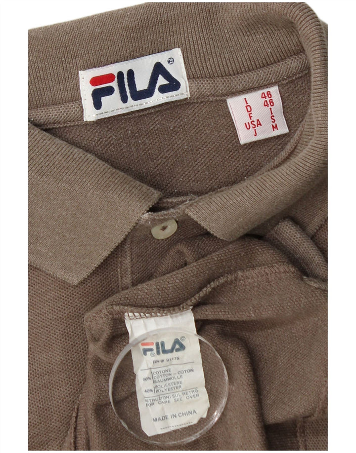 Fila Polo Homme IT 46 Petit Marron Coton