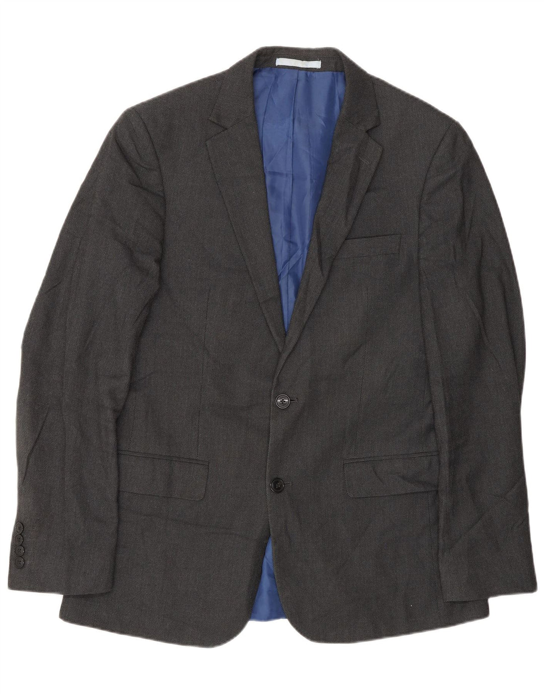 Marks & Spencer Veste blazer longue à 2 boutons pour homme Gris moyen UK 40