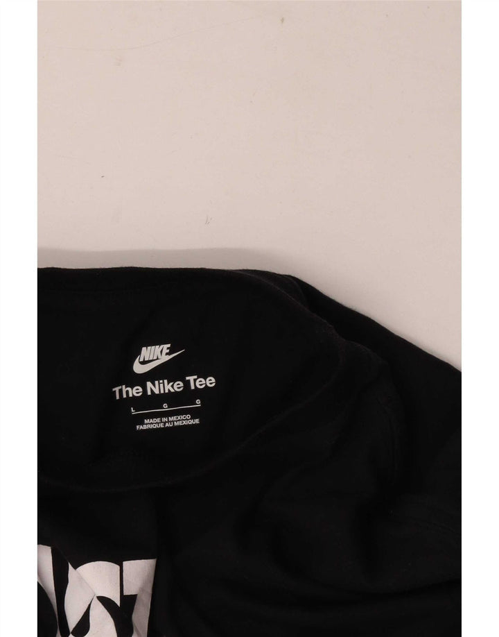 Nike T-shirt graphique pour homme, grand, noir