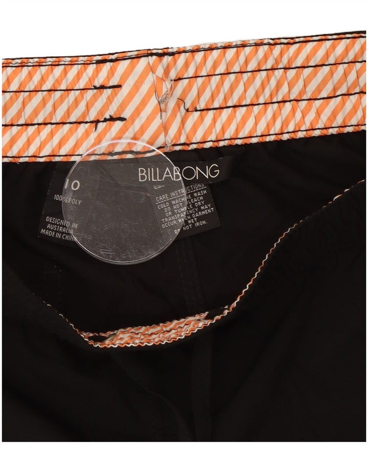 Billabong Short de bain graphique pour femme US 10 Large Noir Polyester