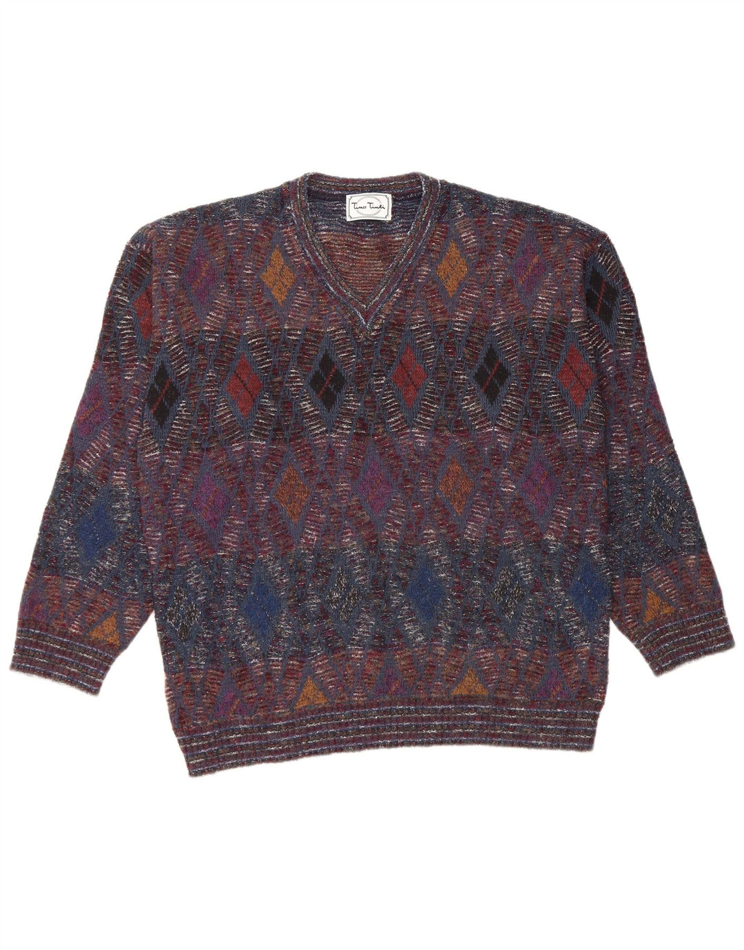 Tino Tinti Pull Col V Homme IT 52 Large Multicolore