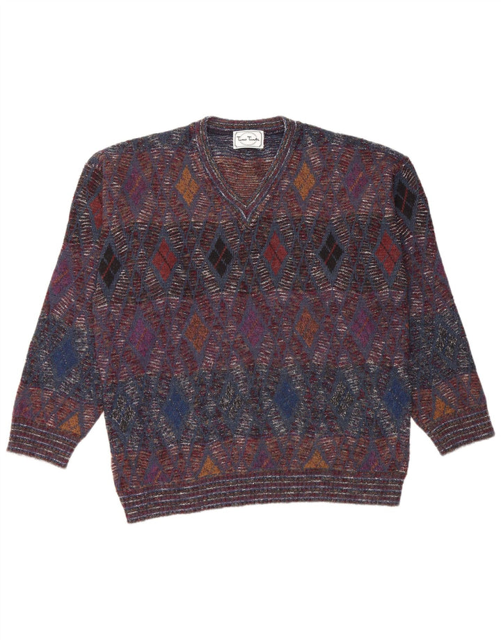 Tino Tinti Pull Col V Homme IT 52 Large Multicolore