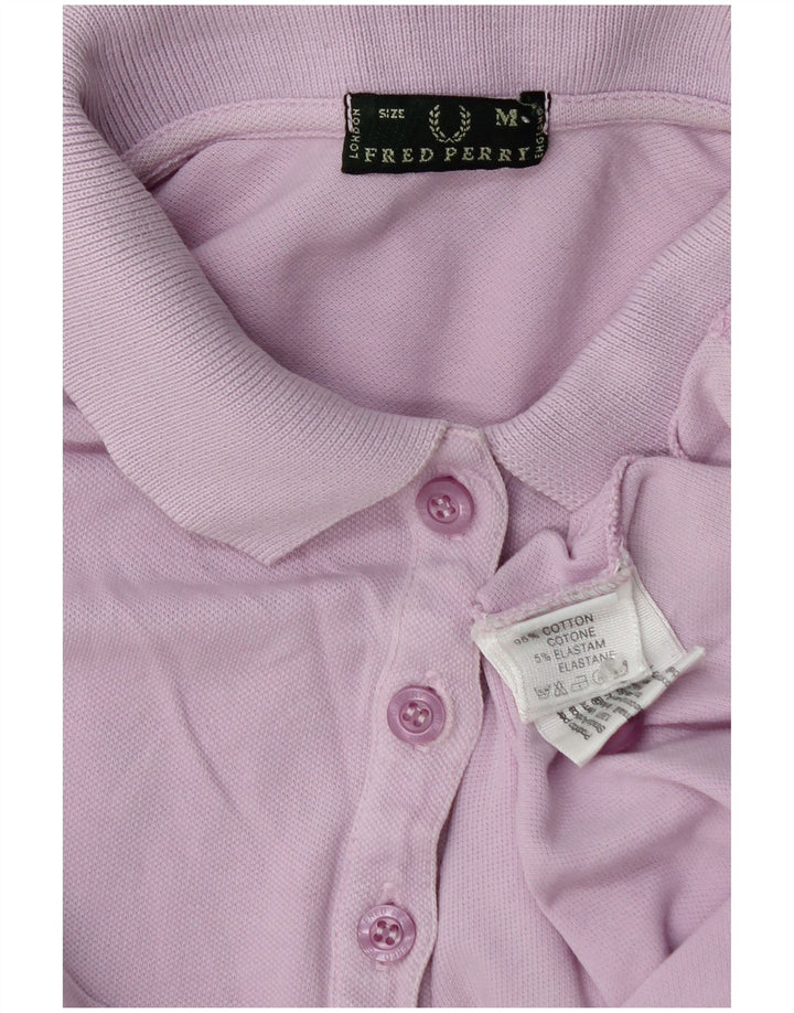 Fred Perry Polo Femme UK 12 Coton Violet Moyen