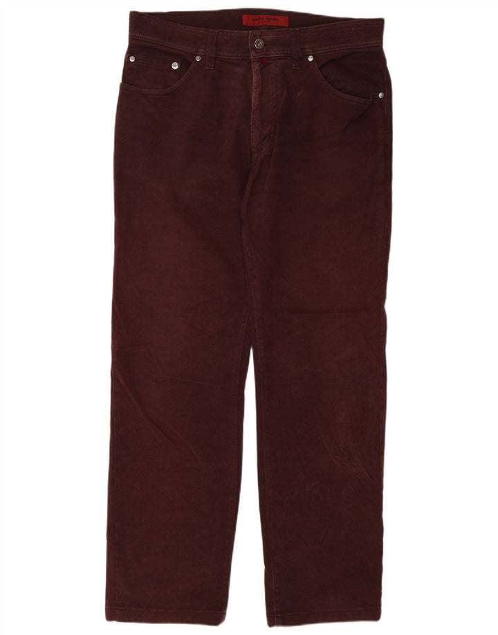PIERRE CARDIN Jean droit homme W33 L34 coton marron